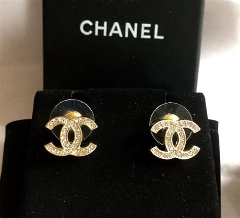 gold chanel cc earrings|Chanel earrings cc price uk.